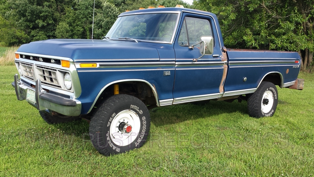 1976 F250 Highboy Ranger XLT trim 4 speed 76 Midnight Blue 390